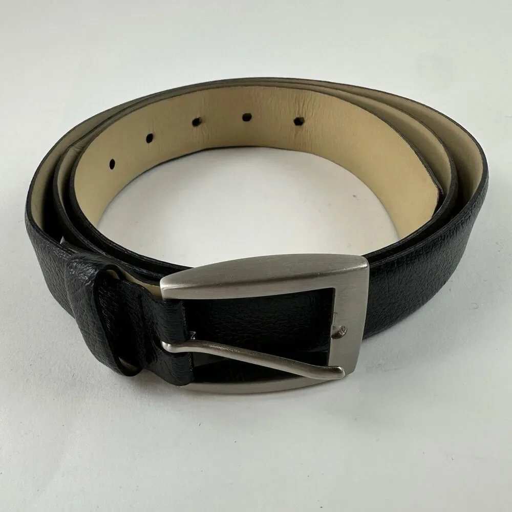 Banana Republic  Italian Leather Men's Belt 40 Black Cowhide Classic Office